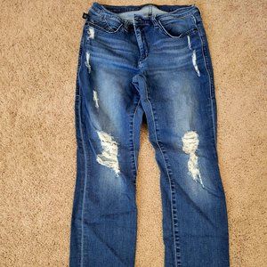 Rock and Republic (Kohls) skinny jeans size 10 destructed